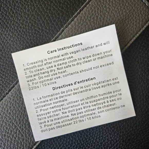 Vince Camuto Vegan Leather Tote Bag - Picture 5 of 5